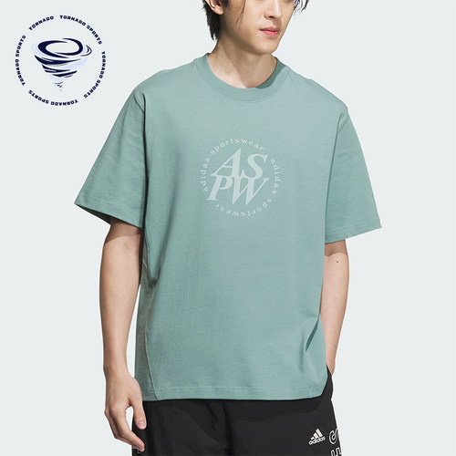 阿迪达斯男士运动休闲短袖