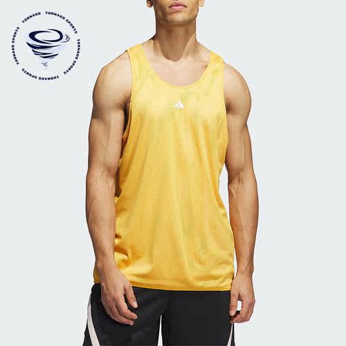 Adidas/阿迪达斯正品夏季男子训练健身两面穿运动背心IM4210