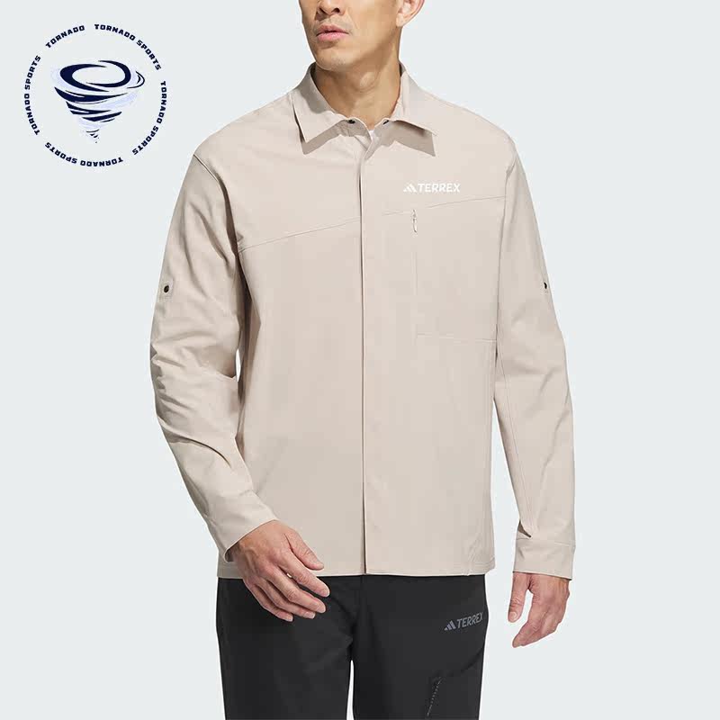 Adidas/阿迪达斯正品SLEEVESHIRT男子户外运动翻领夹克IL8943