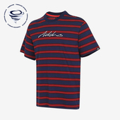 阿迪达斯正品 圆领短袖 运动透气新款 条纹时尚 T恤IR5829 男士 Adidas