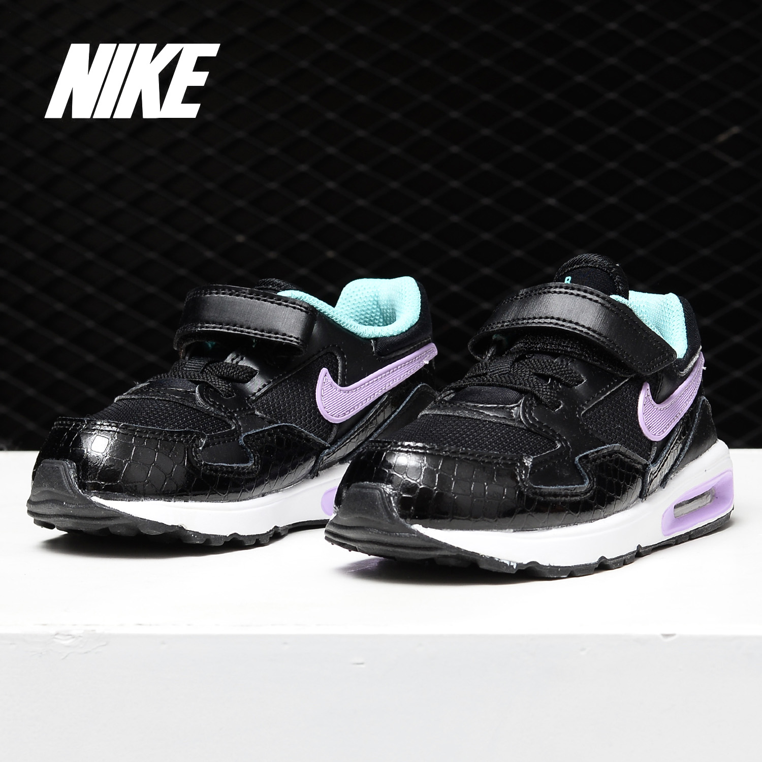 Nike/耐克正品2019新款 AIR MAX 幼童魔术贴气垫运动休闲鞋653822