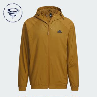 新款 男子加绒连帽休闲外套IP4921 阿迪达斯正品 Adidas