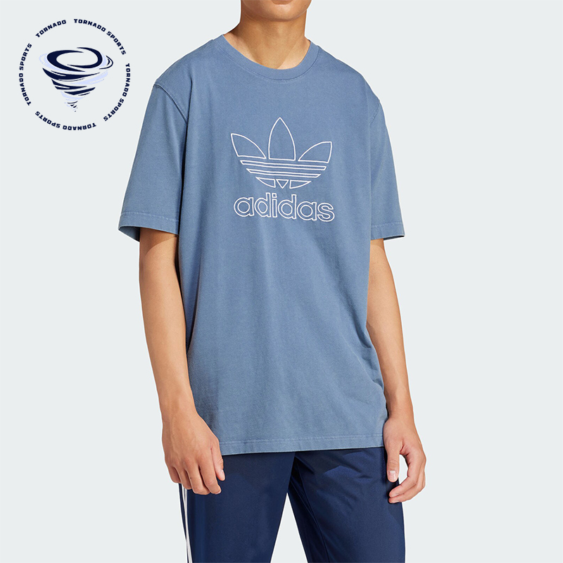 阿迪达斯男士运动休闲短袖T恤