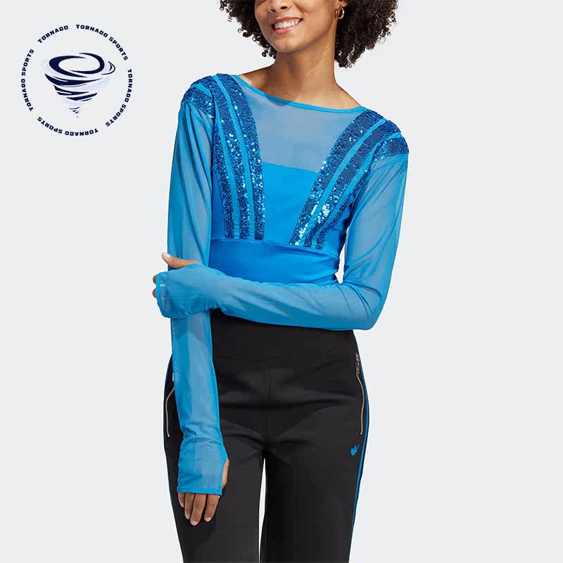 Adidas/阿迪达斯正品三叶草新款修身女子运动连身衣HR3416