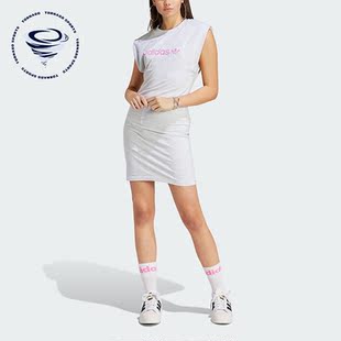 Adidas 三叶草新款 女子运动修身 连衣裙IC3081 阿迪达斯正品