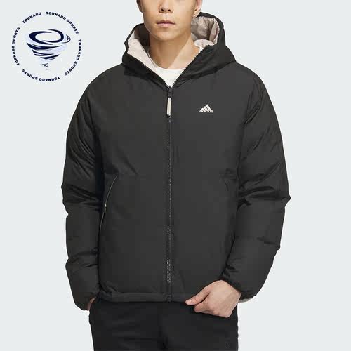 Adidas/阿迪达斯正品冬季新款男子运动休闲连帽羽绒服IS0371