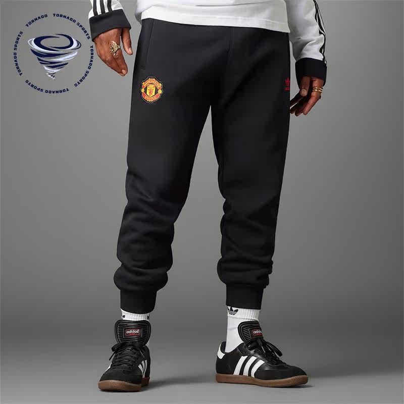 Adidas/阿迪达斯正品三叶草男士曼联足球休闲运动裤IK8709