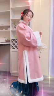 加厚冬款汉服 明制立领斜襟交领袄量身定制直袖大襟衫