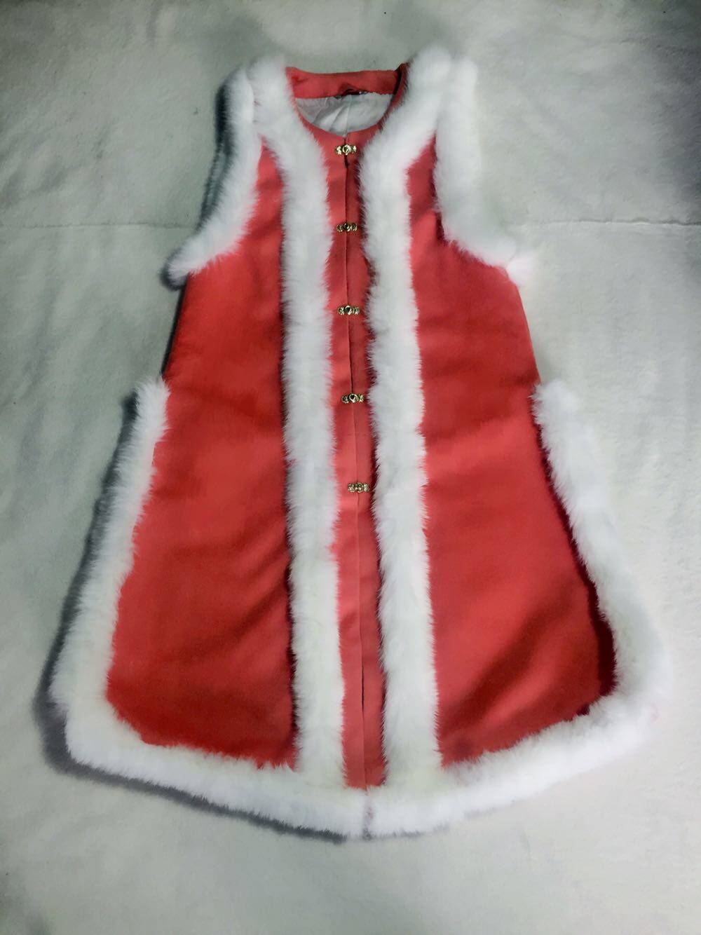 兔毛长比甲袄裙对襟齐腰各种汉服的定制链接的工费链接