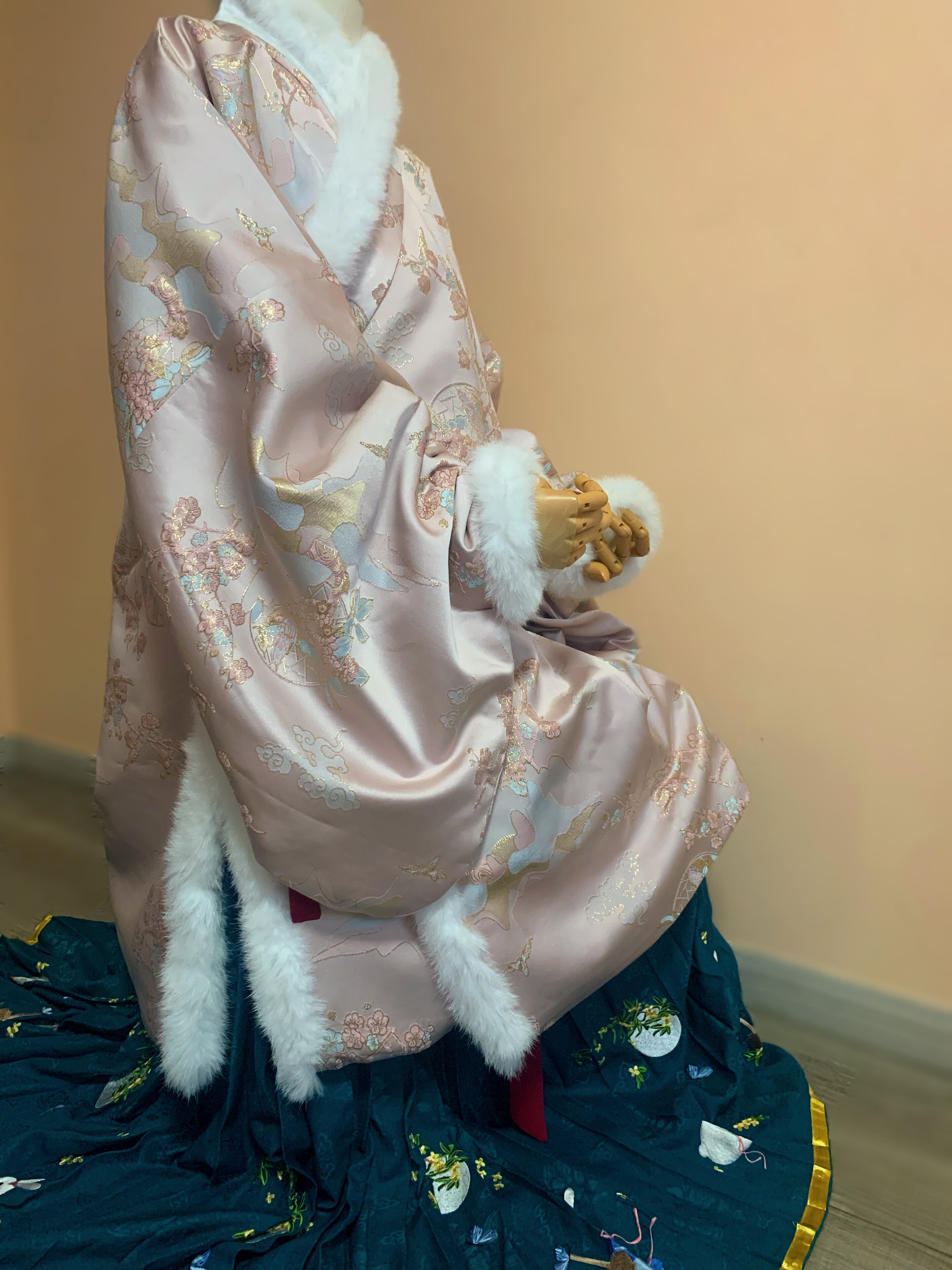 名门闺秀汉服 明制汉服量身定做 链接 /琵琶袖交领长袄