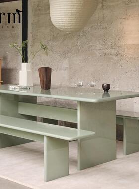 丹麦ferm LIVING Rink Bench换鞋凳长条凳 现代简约床尾凳 北欧