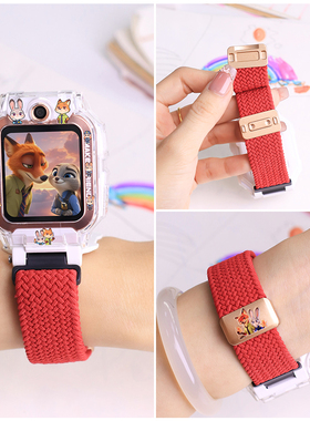 【疯狂动物城】新年款适用小米红米米兔儿童手表5C/6C磁吸4C编织7/7X表带7A小寻儿童手表表带15/17/20mm通用