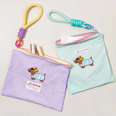 化妆包便携外出薄款旅行洗漱包口红化妆品收纳袋防水杂物小拉链包