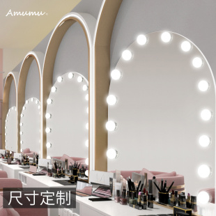 化妆镜专用影楼上墙高级led带灯梳妆镜好莱坞复古补光智能灯泡镜