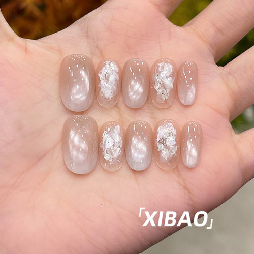 纯手工制作高品质猫眼穿戴甲