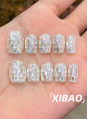 手工穿戴甲短款高质量夏天绝美穿戴美甲2026新款精致手作指甲贴片