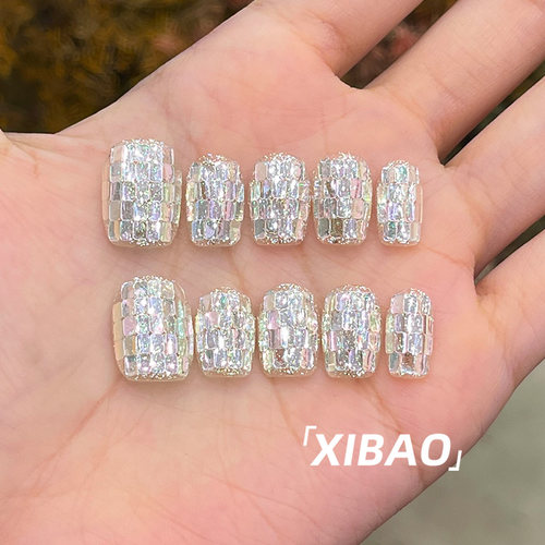 手工穿戴甲短款高质量夏天绝美穿戴美甲2026新款精致手作指甲贴片