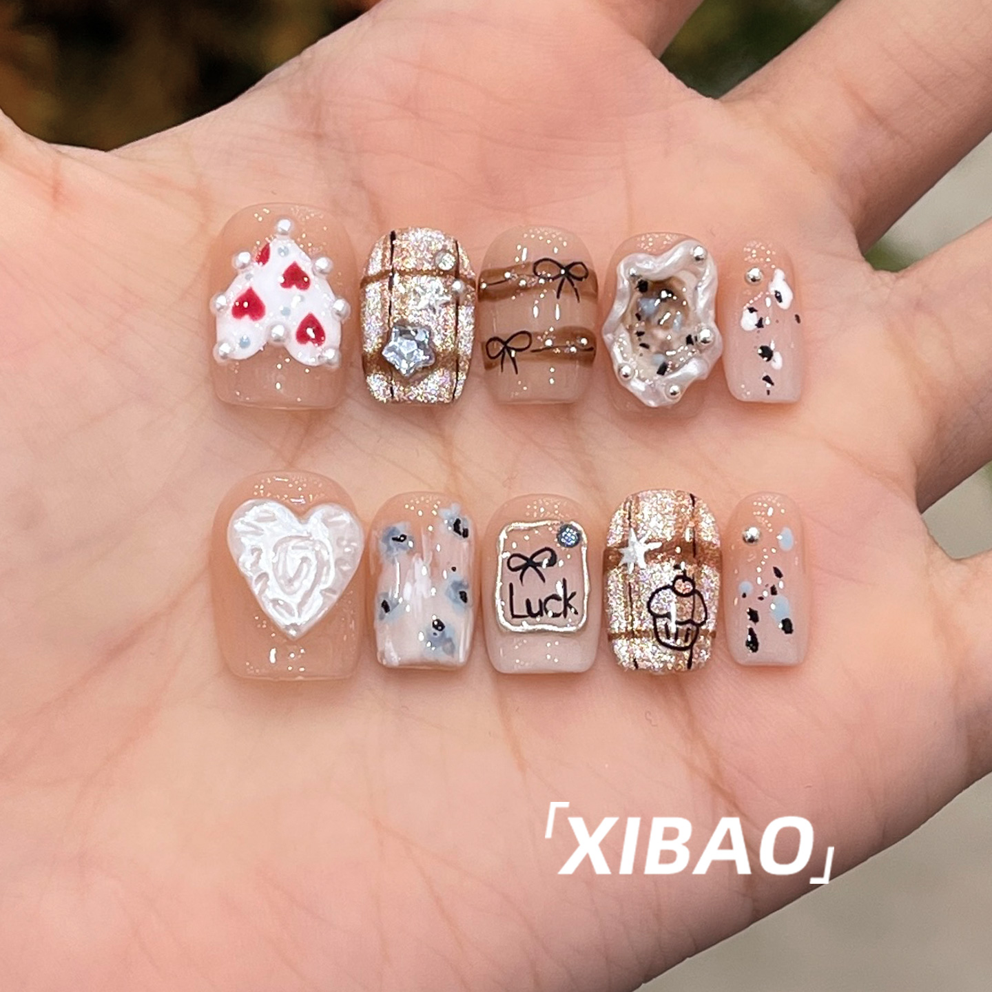 纯手工不掉钻2025爆款穿戴甲