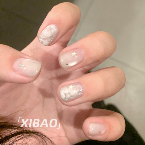 简约超火纯手工制作美甲