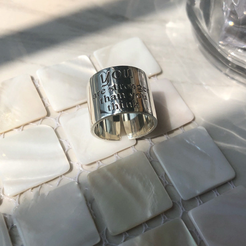 光面椭圆戒指女韩版时尚几何嘻哈戒指/指环