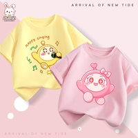 Хлопковая футболка с коротким рукавом, комплект с бантиком