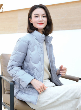 佐尔美冬上新 短款减龄高级感90绒羽绒服女E34YY47A