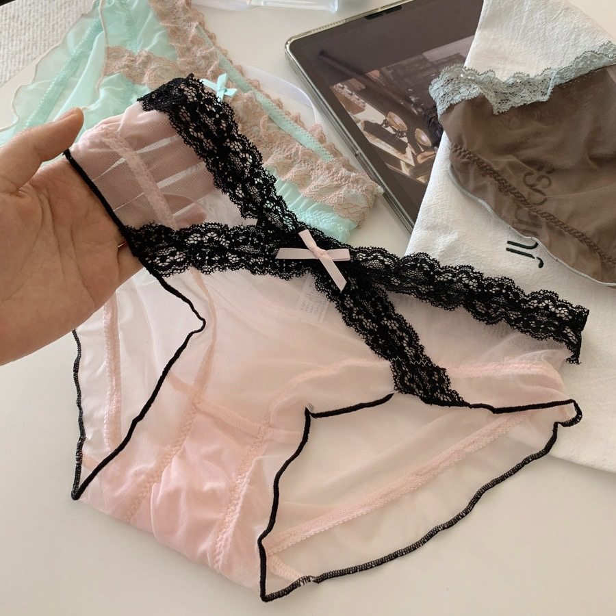 莓果苏打~新款法式性感蕾丝内裤纯欲薄款透气纯棉裆少女三角裤,女士内衣/男士内衣/家居服,女丁字裤,淘宝优惠券,粉丝福利购,淘宝优惠卷