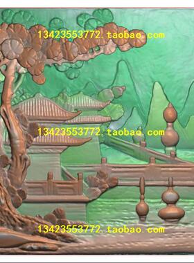 精雕图扫描古建灰度博古新款龙凤CBT山水268人物花鸟寺庙典故