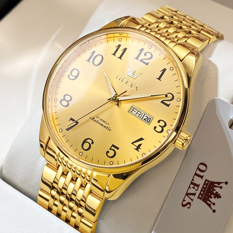 【中老年表】大表盘夜光防水手表