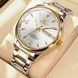 中老年男士 牌十大石英男表送老人送长辈爸爸手表 手表夜光防水正品