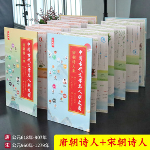 元 中国古代文学名人唐朝诗人朋友圈宋朝词人朋友圈 那些诗人 读懂唐宋朝 朝明朝清朝文人图谱简介 唐诗宋词300首简介