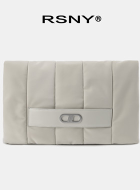 RSNY云朵手拿包Nappy系列设计师款牛皮轻奢柔软触感折叠女手抓包