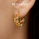新品 RSNY镂空爱心耳环小众设计独特精致优雅气质纯银耳针耳钉女