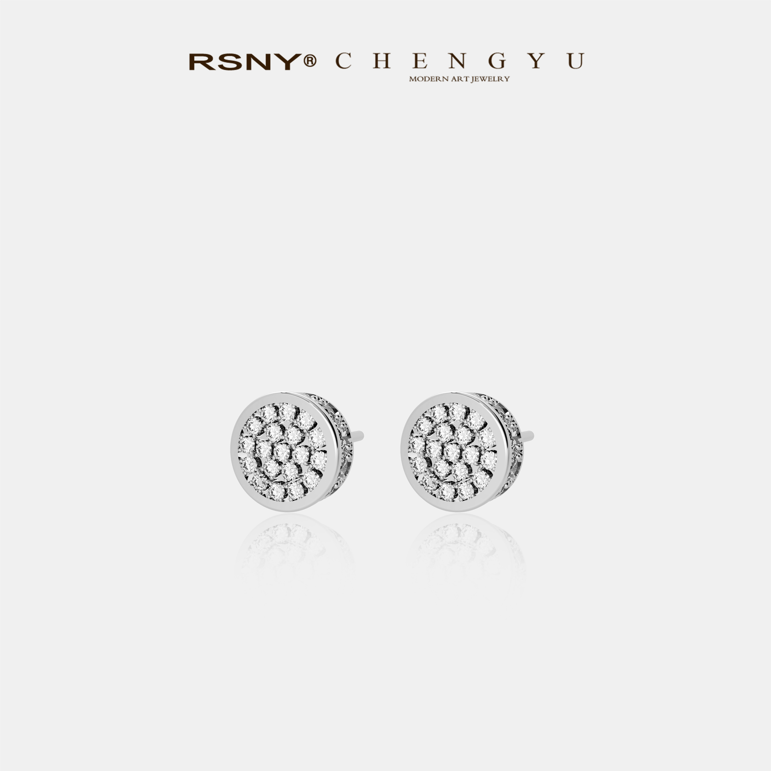 RSNYSIGNATURE钻饰耳钉