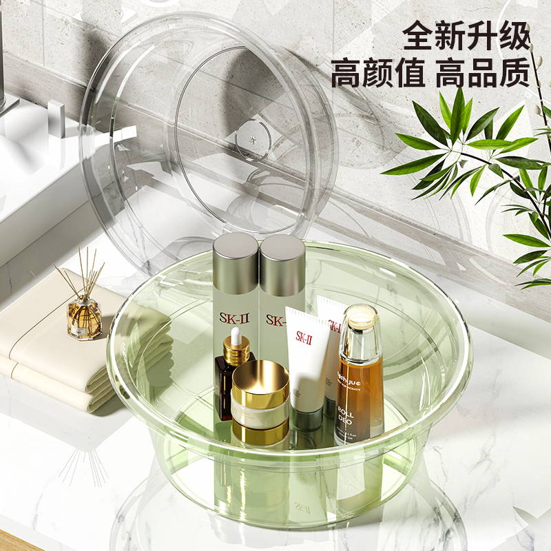 加厚塑料透明洗脸盆家用大中小号学生宿舍洗脚盆婴儿小面盆多用途