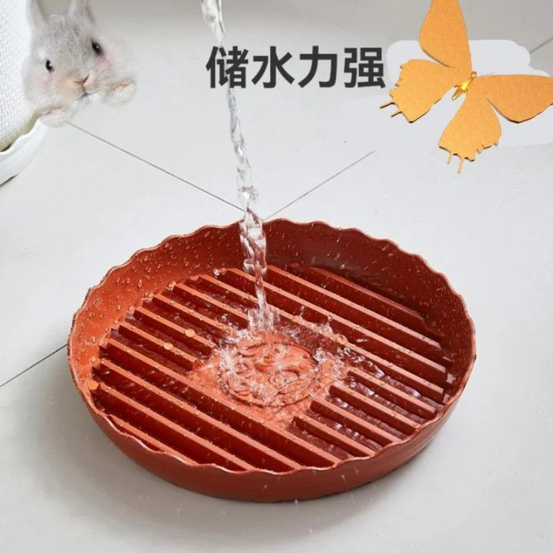 通风透气花盆托盘加厚树脂耐用垫家用绿植招财底座接水盘设计