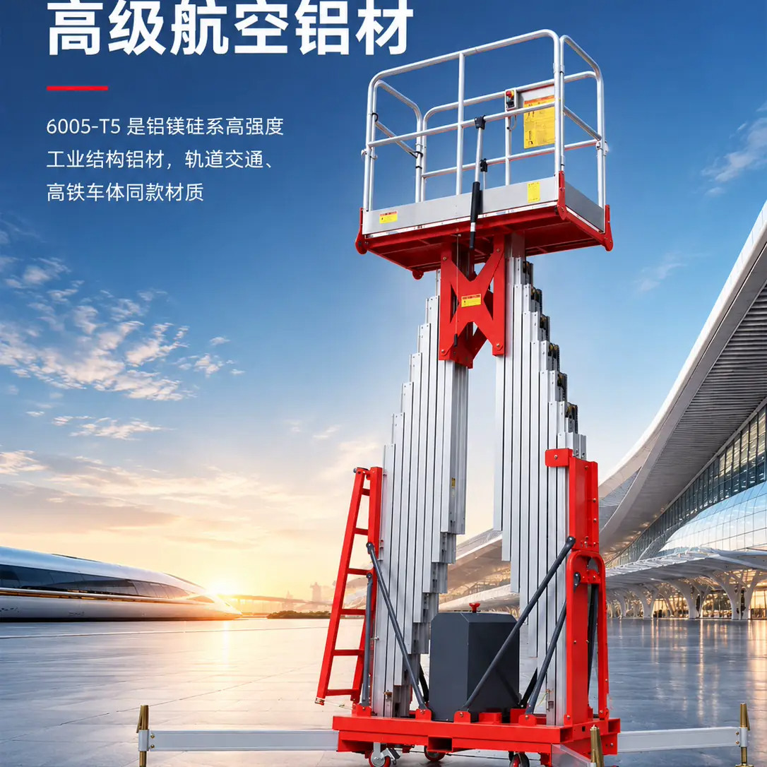 铝合金电动液压升降登高平台车