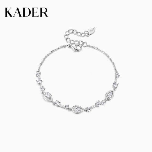 KADER开朵水滴莲花手链女简约时尚小众设计轻奢高级新款生日礼物