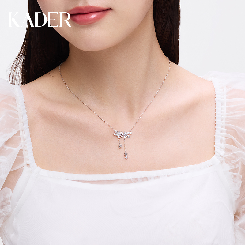卡蒂罗幸运铃兰项链925银传统花丝镶嵌锁骨链女生日礼物2025新款