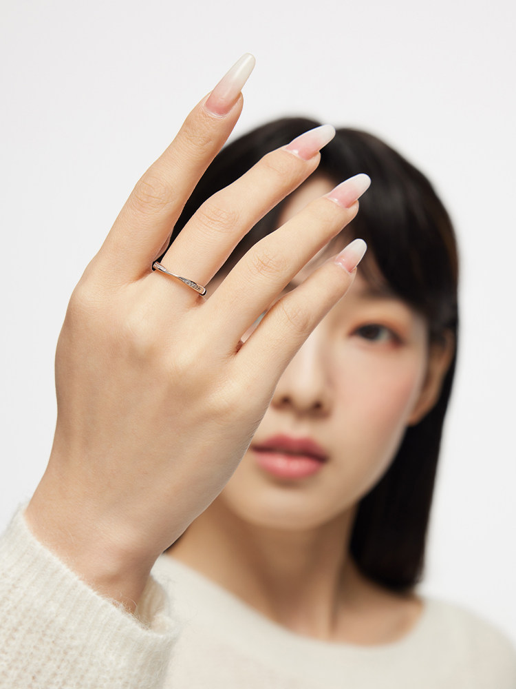 CATYRINUS MOBIUS RING COUPLE RING PAIR RING A PAIR OF PLAIN RINGS CHRISTMAS GIFT FOR GIRLFRIEND