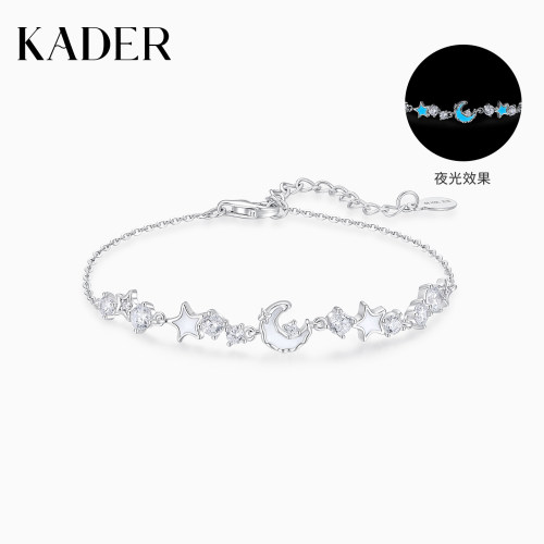 KADER开朵 夜光 星河约定手链 足银 女小众设计生日礼物送女友