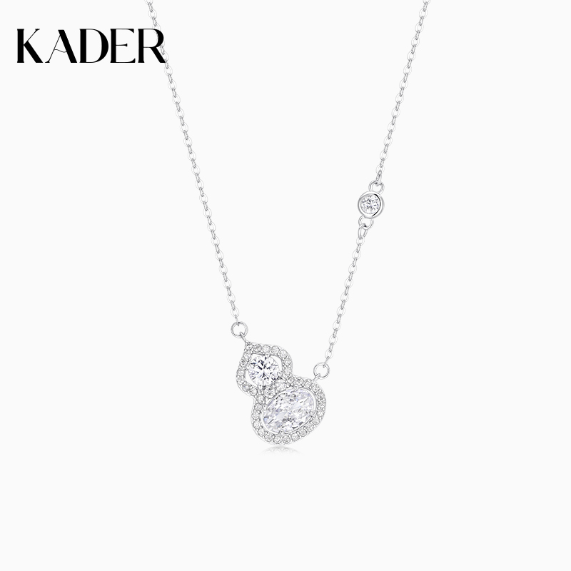 卡蒂罗吉祥葫芦项链女925银轻奢小众设计感锁骨链生日礼物送女友