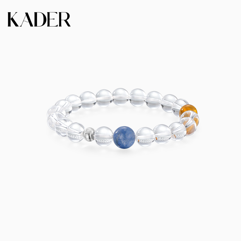 卡蒂罗水云间水晶手串925银新中式小众星云能量场手链生日礼物