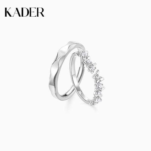 卡蒂罗蝶舞情侣对戒925银