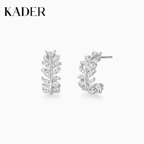 KADER开朵羽迹耳环高级简约时尚小众设计感耳饰轻奢礼物