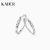 卡蒂罗宠爱循环对戒925银情侣对戒小猫小狗纪念日生日礼物