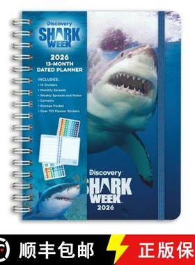 【3-4周达】2026 Shark Week 13-Month Weekly Planner [9798886639698]