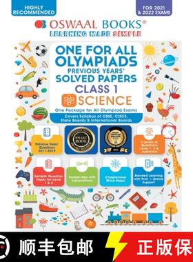 【3-4周达】Oswaal One for All Olympiad Previous Years' Solved Papers, Class-1 Science Book (For 2021-... [9789354233456]