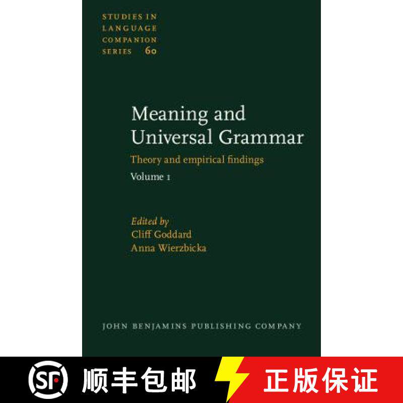 【2-3周达】Meaning and Universal Grammar: Theory and empirical findings. Volume 1 [9789027230638]