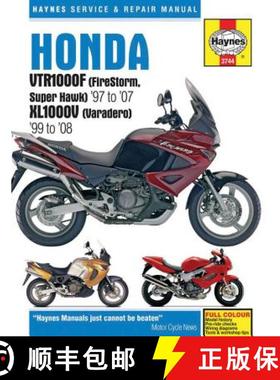 【3-4周达】Honda VTR1000F (FireStorm, Super Hawk) (97 - 07) & XL1000V (Varadero) (99 - 08) Haynes Rep... [9781785210129]